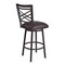 Armen Living Fargo 26" Barstool in Auburn Bay finish with Brown Pu upholstery LCFA26BABR - alternate 4